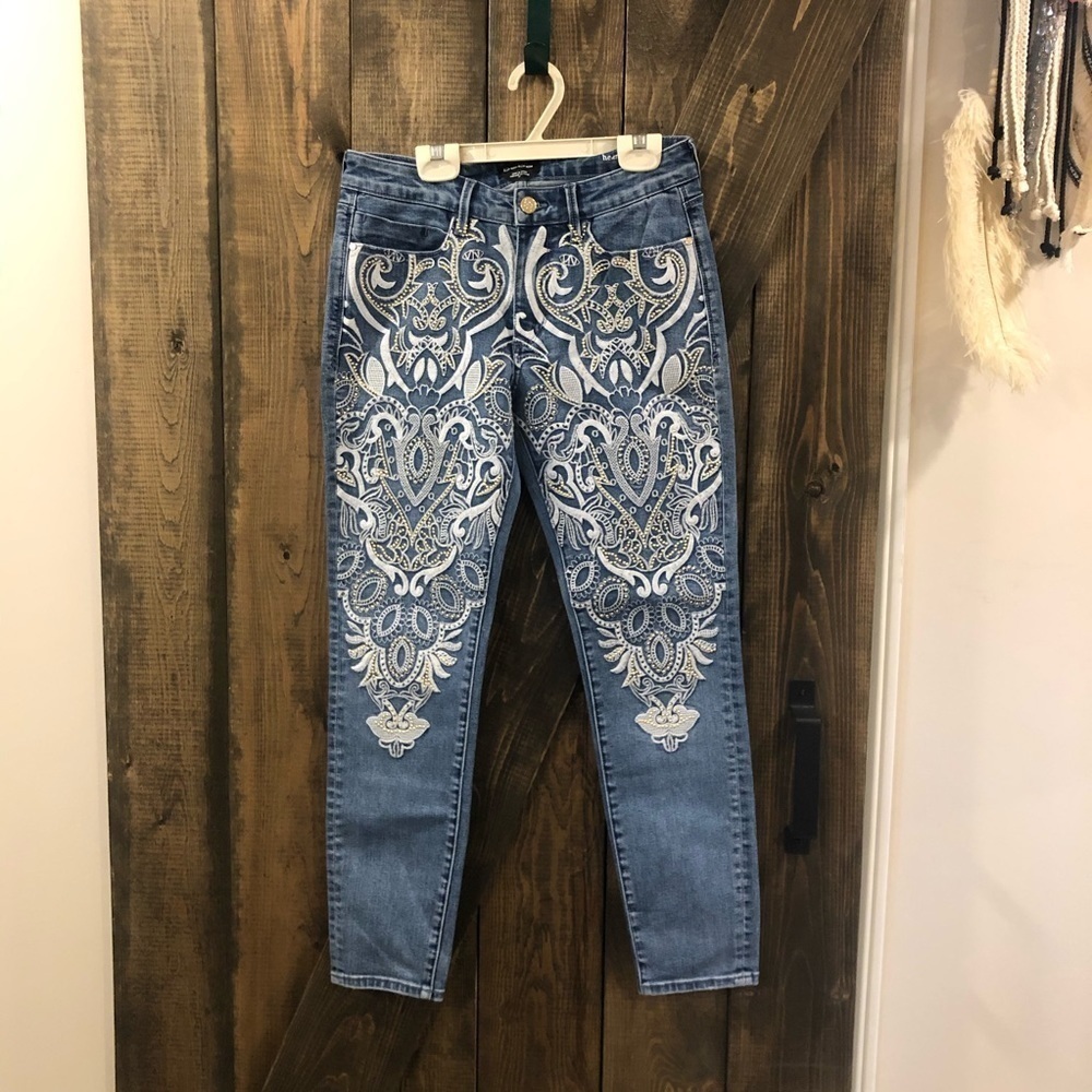 Bebe Embroidered Jeans